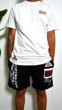 Load image into Gallery viewer, &quot;OUFTUR WAS HERE&quot; LONGSLEEVE TEE W/ SHORTS ( WHITE TEEW/ GREY SHORTS) (Copy)