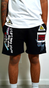 "OUFTUR WAS HERE" LONGSLEEVE TEE W/ SHORTS ( WHITE TEEW/ GREY SHORTS) (Copy)