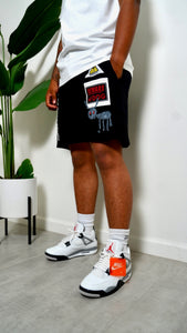 "OUFTUR WAS HERE" LONGSLEEVE TEE W/ SHORTS ( WHITE TEEW/ GREY SHORTS) (Copy)
