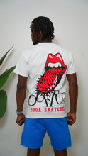Load image into Gallery viewer, &quot;SOUL SNATCHER&quot;  TEE W/ SHORTS (WHITE TEE W/ ROYAL SHORTS)