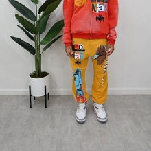 Load image into Gallery viewer, &quot;END IS NEAR&quot; SWEATPANTS (GOLDEN W/ MULTI)