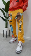 Load image into Gallery viewer, &quot;END IS NEAR&quot; SWEATPANTS (GOLDEN W/ MULTI)