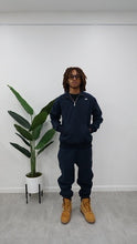 Load image into Gallery viewer, &quot;THE PLANE JANE STAPLE QUARTERZIP SET FW 25/26&quot;(NAVY W/ METAL PATCH)