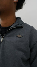 Load image into Gallery viewer, &quot;THE PLANE JANE STAPLE QUARTERZIP SET FW 25/26&quot;(CHARCOAL W/ METAL PATCH)