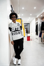 Load image into Gallery viewer, “OT RUGBY SET” Longsleeve Rugby w/ Shorts (Grey w/Black and. White)