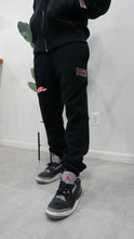 Load image into Gallery viewer, "THE PLANE JANE STAPLE SET FW 25/26" FULLZIP HOODIE (BLACK W/ WHITE &amp; RED)