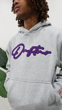 Load image into Gallery viewer, "THE PLANE JANE STAPLE SET FW 25/26" HOODIE (GREY W/ PURPLE &amp; BLACK)