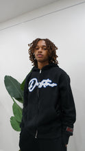 Load image into Gallery viewer, "THE PLANE JANE STAPLE SET FW 25/26" FULLZIP HOODIE (BLACK W/ WHITE &amp; ROYAL)
