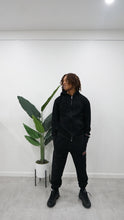 Load image into Gallery viewer, "THE PLANE JANE STAPLE SET FW 25/26" FULLZIP HOODIE (BLACK W/ BLACK)