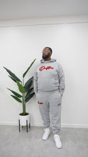 Load image into Gallery viewer, "THE PLANE JANE STAPLE SET FW 25/26" FULLZIP HOODIE (GREY W RED &amp; BLACK)