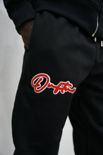 Load image into Gallery viewer, "THE PLANE JANE STAPLE SET FW 25/26" FULLZIP HOODIE (BLACK W/ RED &amp; WHITE)