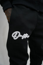 Load image into Gallery viewer, "THE PLANE JANE STAPLE SET FW 25/26" FULLZIP HOODIE (BLACK W/ WHITE &amp; WHITE)