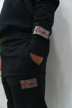 Load image into Gallery viewer, "THE PLANE JANE STAPLE SET FW 25/26" QUARTERZIP HOODIE (BLACK W/ BLACK)