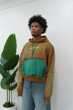 Load image into Gallery viewer, "KEEP OUF" HOODIE DISTRESSED (BROWN &amp; GREEN SPRAY) MADE CUSTOM