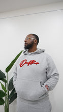 Load image into Gallery viewer, "THE PLANE JANE STAPLE SET FW 25/26" FULLZIP HOODIE (GREY W RED &amp; BLACK)