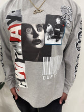 Load image into Gallery viewer, "SKETCHY ANYWAY" LONGSLEEVE TEE (BLACK/WHITE/RED)