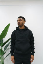 Load image into Gallery viewer, "THE PLANE JANE STAPLE SET FW 25/26" PULLOVER  HOODIE SET (BLACK W/ BLACK)