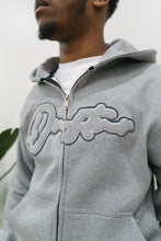 Load image into Gallery viewer, "THE PLANE JANE STAPLE SET FW 25/26" FULLZIP HOODIE (GREY W/ GREY &amp; CHARCOAL)