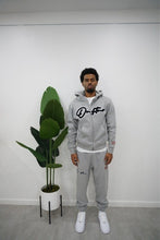 Load image into Gallery viewer, "THE PLANE JANE STAPLE SET SPRING 26" FULLZIP HOODIE (CHARCOAL W/ GREY &amp; BLACK)