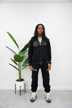 Load image into Gallery viewer, "THE PLANE JANE STAPLE SET SPRING 26" FULLZIP HOODIE (BLACK W/ NEON YELLOW)