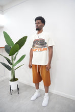 Load image into Gallery viewer, "ART ON TUR" FRENCH TERRY SHORTS (RUST BROWN)