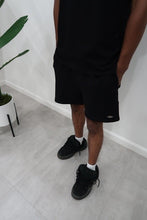Load image into Gallery viewer, "DIAMOND LUX" 6" SHORT SET (BLACK W/ METAL PATCH)