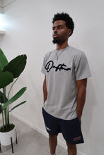 Load image into Gallery viewer, "THE PLANE JANE STAPLE SUMMER 26" SHORT SET (GREY W/NAVY)