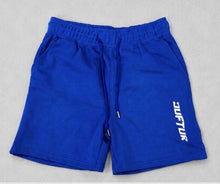Load image into Gallery viewer, "LUXURY LOGO" FRENCH TERRY SHORTS (ROYAL 6") FRENCH TERRY SHORTS (ROYAL 6")