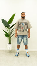 Load image into Gallery viewer, “WILD STUDIO” (ART ON TUR EDITION) BOXY OVERSIZED T-SHIRT (GREYWASH W/ MULTI)