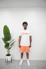 Load image into Gallery viewer, "THE PLANE JANE STAPLE SUMMER by 26" SHORT SET (WHITE W/PEACH)