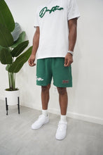Load image into Gallery viewer, "THE PLANE JANE STAPLE SUMMER by 26" SHORT SET (WHITE W/GREEN)