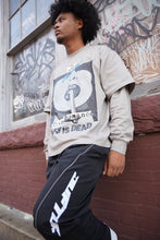 Load image into Gallery viewer, "ART IS DEAD'" DOUBLE LAYER LONGSLEEVE TEE ( GREY W/BLACK)
