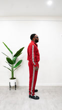 Load image into Gallery viewer, "MOTIVATION DIAMOND CLASSIC" TRACKSET (ALL RED W/ BLK/GRY/WHT TRIM)