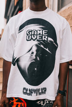 Load image into Gallery viewer, &quot;GAME OVER&quot; SLIGHTLY OVERSIZED TEE (BLACK W/ WHITE)