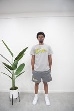 Load image into Gallery viewer, "THE PLANE JANE STAPLE SUMMER 26" SHORT SET (GREY W/ LIME)