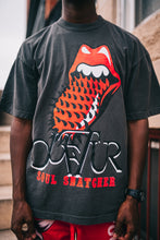 Load image into Gallery viewer, &quot;SOUL SNATCHER&quot; SLIGHTLY OVERSIZED TEE (CHARCOAL W/ RED / BLACK)