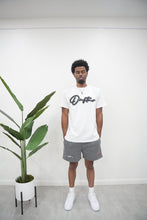 Load image into Gallery viewer, "THE PLANE JANE STAPLE SUMMER 26" SHORT SET (WHITE W/ GREY)