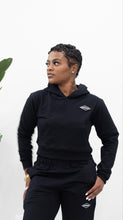 Load image into Gallery viewer, &quot;WOMENS&#39;S DIAMOND CLASSIC&quot;  JOGGER SET (ALL BLACK W/ BLACK DIAMOND PATCH)