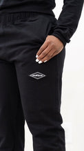 Load image into Gallery viewer, &quot;WOMENS&#39;S DIAMOND CLASSIC&quot;  JOGGER SET (ALL BLACK W/ BLACK DIAMOND PATCH)