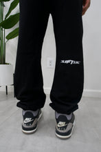 Load image into Gallery viewer, BLACK STAR SWEATS" (BLACK W/ WHITE)