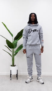 "THE PLANE JANE STAPLE SET FW 25/26" HOODIE (GREY W/ BLACK)