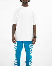 Load image into Gallery viewer, &quot;WASHED OUT FASHION DISTRICT SET&quot; TURQUIOS SWEATS AND WHITE TOP