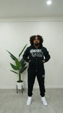 Load image into Gallery viewer, OUFTUR TECH DIVISION" HOODIE SET (BLACK W/ BLACK/GREY &amp; SILVER REFLECTIVE)