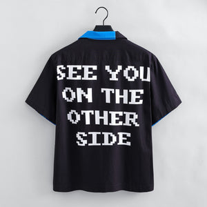 "SEE YOU ON THE OTHER SIDE" SHORTSLEEVE BUTTON UP SHIRT