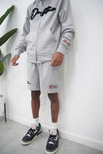 Load image into Gallery viewer, "THE PLANE JANE STAPLE SUMMER 26" HOODIE SHORT SET (GREYW/BLACK)