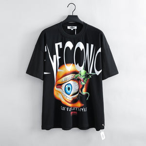 "LIVE IN ART COLLECTION" EYECONIC - OVERSIZED BLACK T-SHIRT