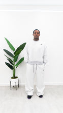 Load image into Gallery viewer, &quot;MENS&#39;S DIAMOND CLASSIC&quot; CREWNECK SET (WHITE W/ BLACK PATCH)