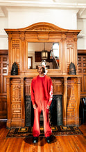 Load image into Gallery viewer, "LUXURY UNIFORM" CREW KNIT SET (RED W/ WHITE)