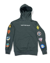 Load image into Gallery viewer, &quot;PATCH SET (NOT FOR SALE)&quot; HOODY AND SHORT SET (CHARCOAL)