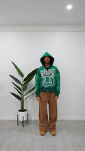 Load image into Gallery viewer, "LOVERS &amp; FRIENDS" FULLZIP HOODIE DISTRESSED (GREEN SPRAY) MADE CUSTOM